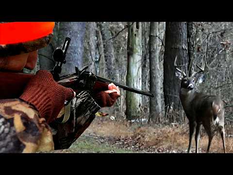 OPENING DAY ACTION! Pennsylvania Rifle Season 2025 SHARPS 45-70 DOUBLES ON BIG DOE Cam's First Buck!