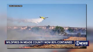 Wildfires in Meade County now 80% contained