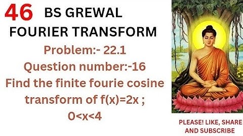 Finite Fourier Cosine transform of f(x)=2x for 0 less than x less than 4 || #viral #trending