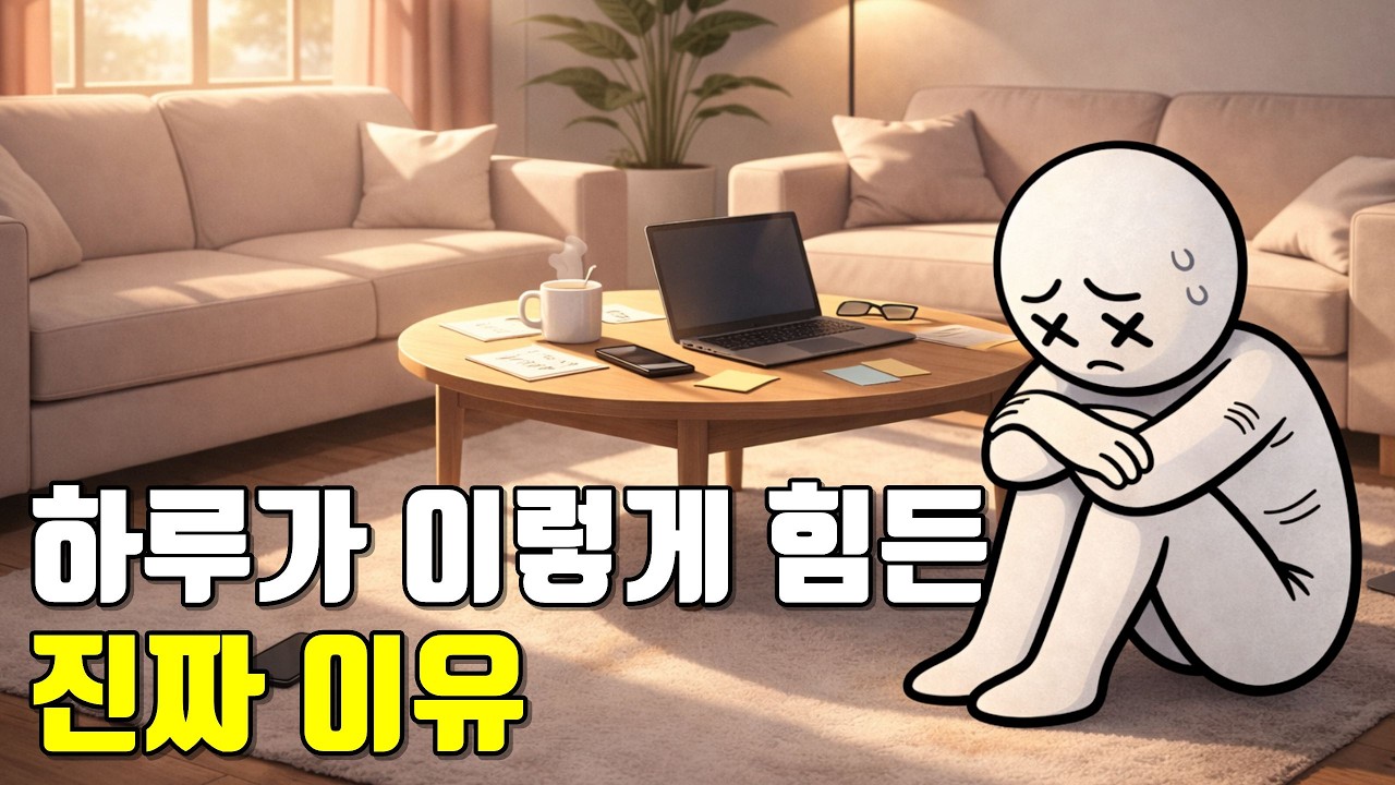 하루가 지치는 진짜 이유, 당신 의지 문제가 아닙니다#심리학 #자기수행 #자기계발 #멘탈트레이닝 #동기부여