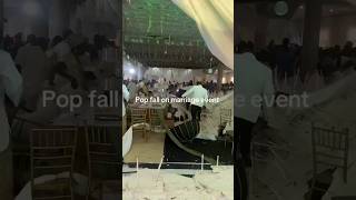 Chaos in Warri as POP ceiling collapses during wedding reception