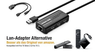 Besser als Original: USB-LAN-Adapter für Fire TV 3, Stick 4k & Fire Stick 2
