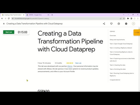 Creating a Data Transformation Pipeline with Cloud Dataprep