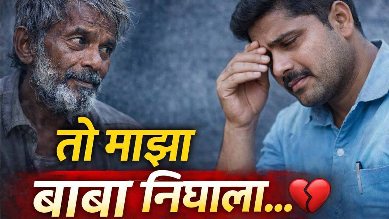  तो माझा बाबा निघाला रस्त्यावरला भिकारी समजला…💔 | Marathi Emotional Story