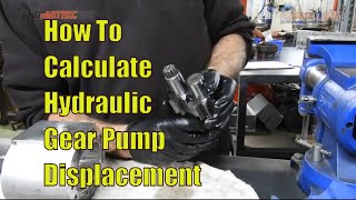 How to Calculate Hydraulic Gear Pump Displacement Per Revolution Hydraulics Gear Pump Sizing Calculation