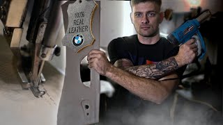 видео: Подробный процесс перетяжки в кожу подлокотников и ручек на BMW f10 | перетяжка салона картинка: Подробный процесс перетяжки в кожу подлокотников и ручек на BMW f10 | перетяжка салона