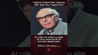 Yağmur Çimene Ne Yaparsa, Ben Size Onu Yapıyorum Münir Derman K.s.