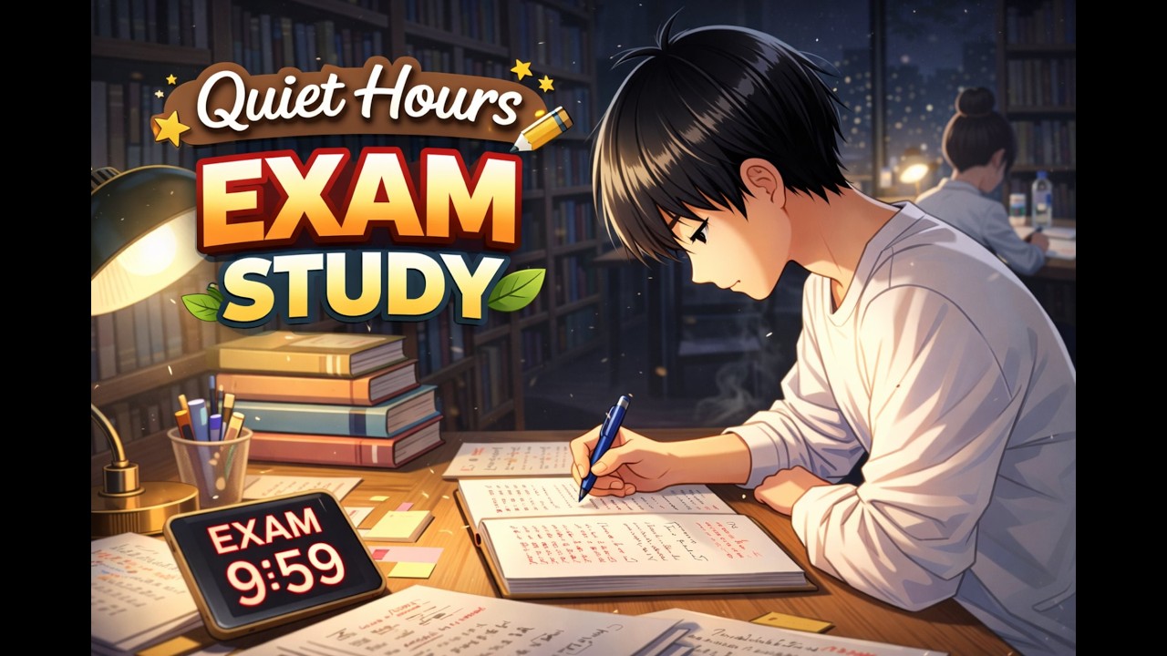Quiet Hours — Exam Focus 📚 | Calm Lofi Beats for Studying & Finals Week