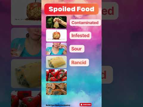 English Vocabulary Shorts 079 Spoiled Food Vocabulary in English Stale to Rotten