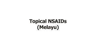 Topical NSAIDs (Melayu)