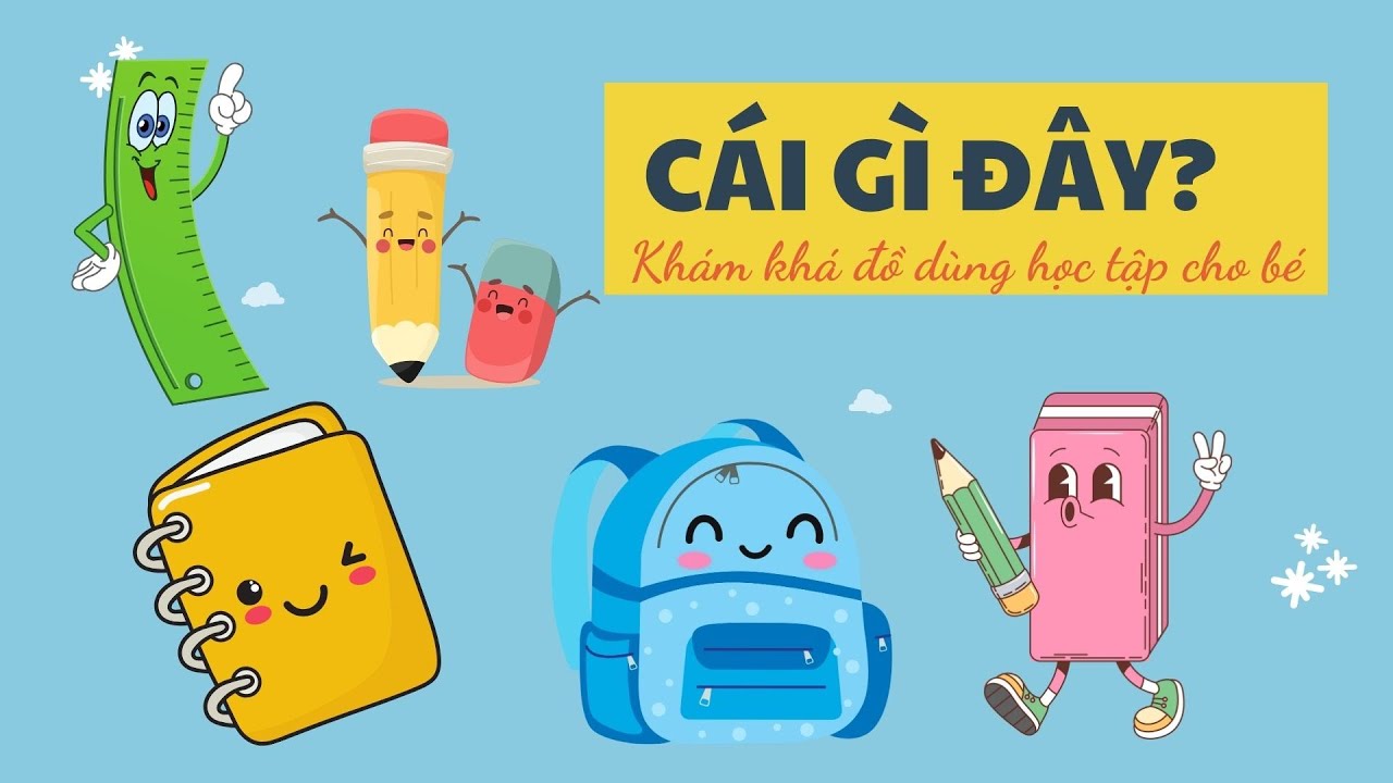 Khám Phá Đồ Dùng Học Tập | Bé Học Tiếng Anh & Tiếng Việt Cùng Miu Miu TV 📚✏️ - youtube