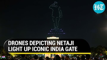 250 drones dazzle the skies at India gate; Netaji legacy honoured I Watch