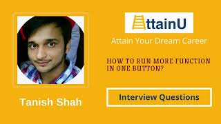 How to run more function in  one button | Tech Interview Question