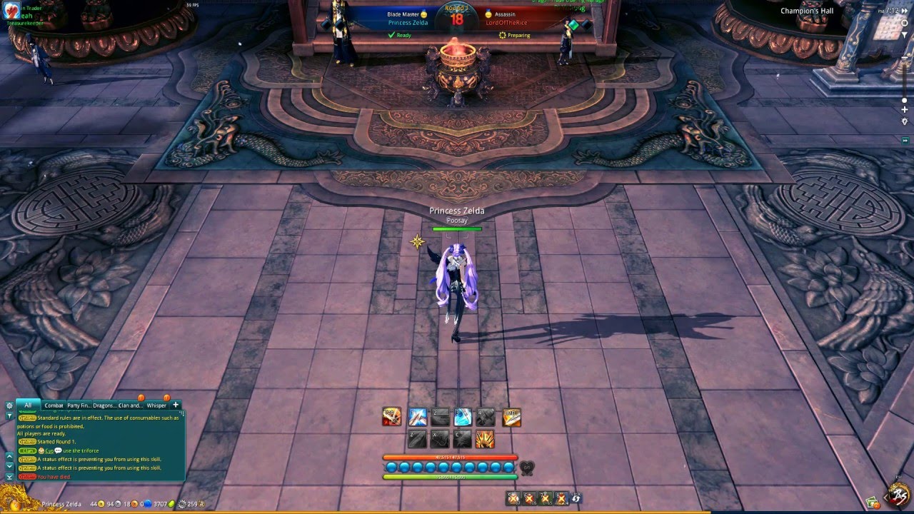 Blade and Soul Arena PvP Blade Master vs Assassin (1820 ELO)