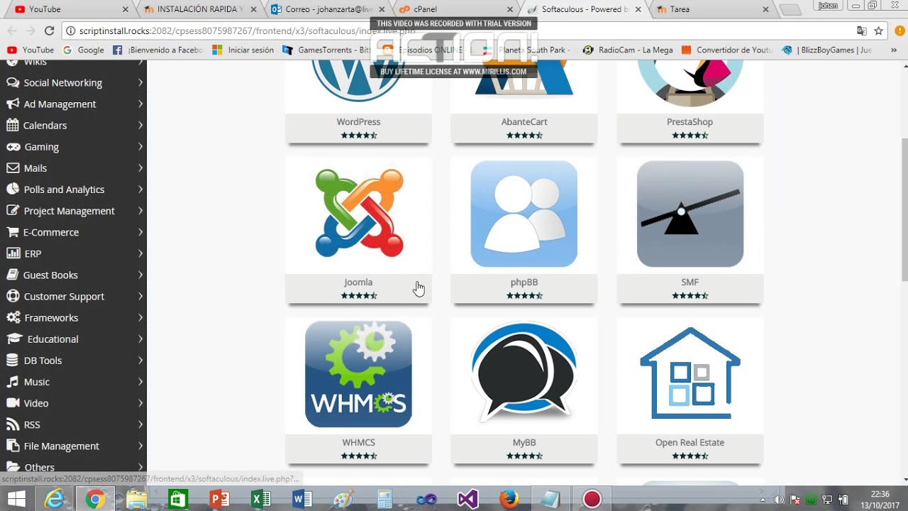 Instalación Joomla Quick Install - YouTube
