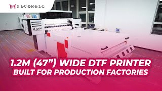 Industrial 1.2 m DTF Printer – Up to 38 m²/h, Double Oven & Epson I3200 Heads #DTF #Printing