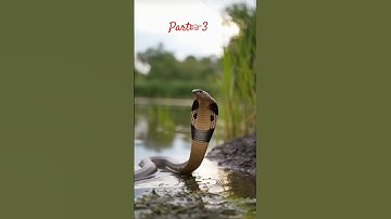 King Cobra Attacks Duck Family 😱 But Honey Badger Saves the Day! 🦆🐍🔥 #cobra .P☞3