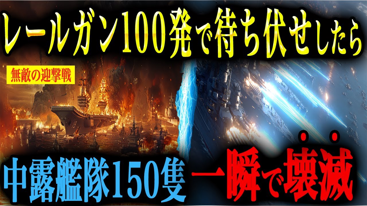 【国土要塞】もしもレールガン100発一斉発射で侵攻してくる中国軍を待ち伏せしたらどうなるのか？【AIシミュレーション】