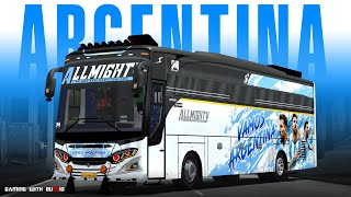 Allmighty LM10 Argentina 💙 Livery For Jetbus Released | Gaming With Bussid screenshot 5