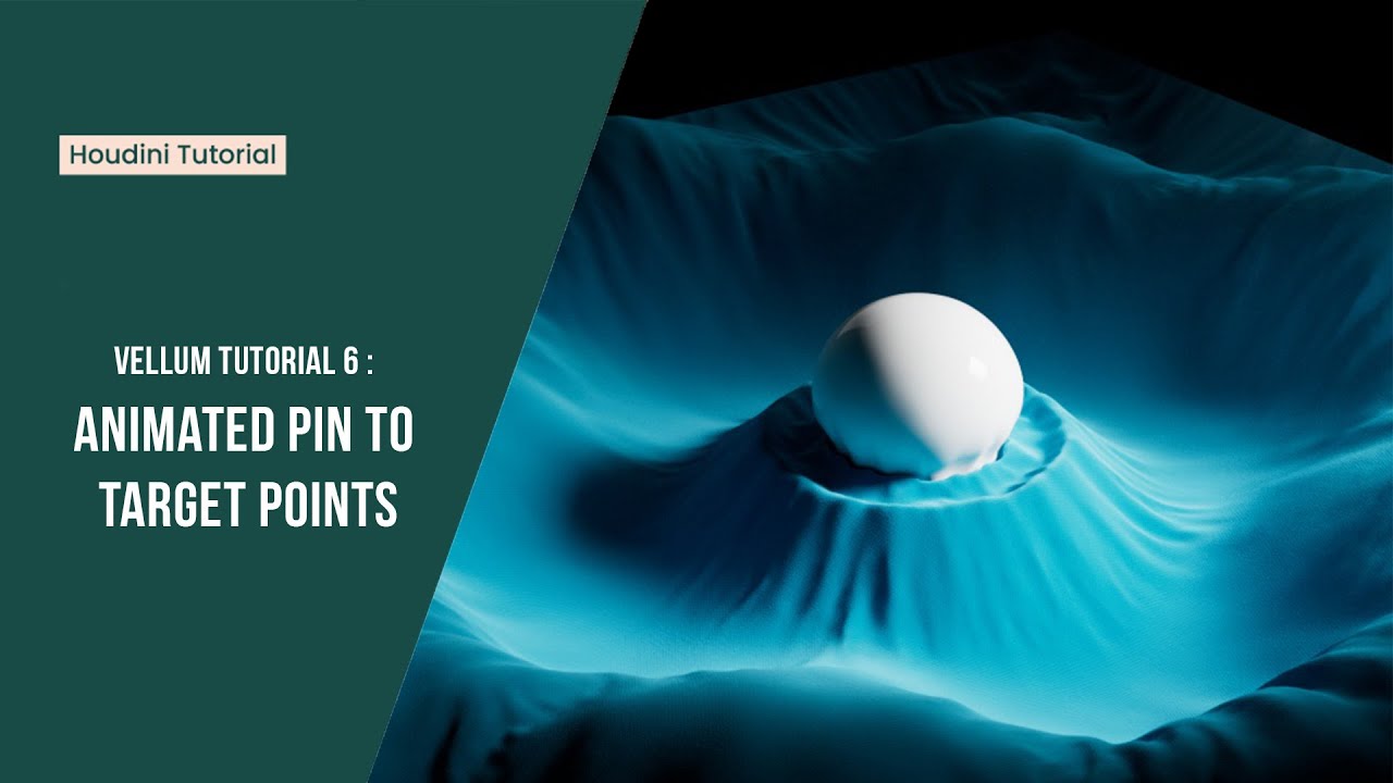 Houdini Vellum Tutorial 6 Cloth Sim with Animated Pin Points Part 1 YouTube