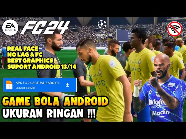 WAJIB COBA ! Main Game Bola Offline Android Terbaik 2023, FIFA 14 MOD EA SPORTS FC24 NEW UPDATE KITS class=