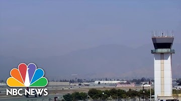 Passenger planes have a close call on Burbank Airport runway