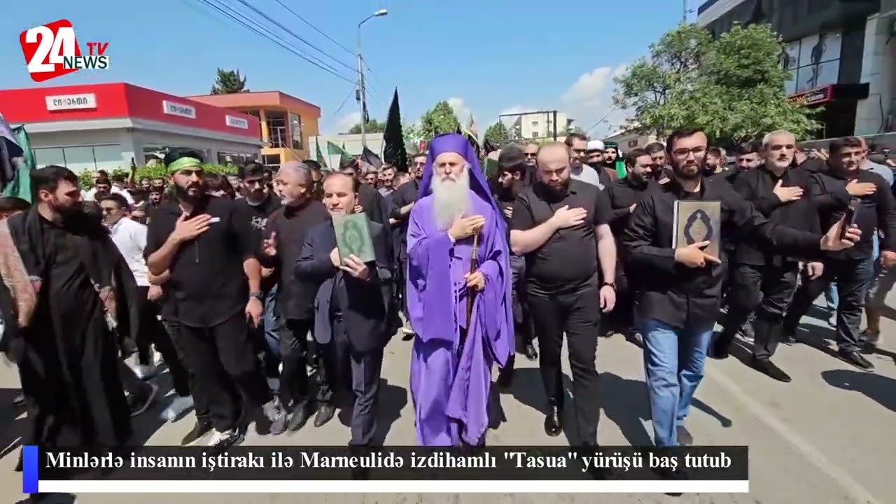 Minlərlə insanın iştirakı ilə Marneulidə izdihamlı 