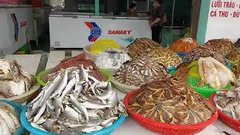 chợ cá khô. gành hào