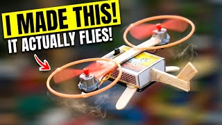 how to build miniature drone | make a smaller drone with two motor 