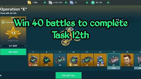 win 40 battles to complete task 12th space tech fair War Robots