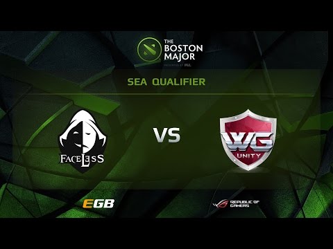 Faceless vs WG.Unity, Game 2, Boston Major SEA Qualifiers