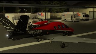 SU5-LATE NIGHT HELPING FEDEX- VISION JET -MSFS 2024-KVIS TO 026