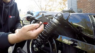 How To Adjust The Rear Shocks On A Harley Davidson Sportster