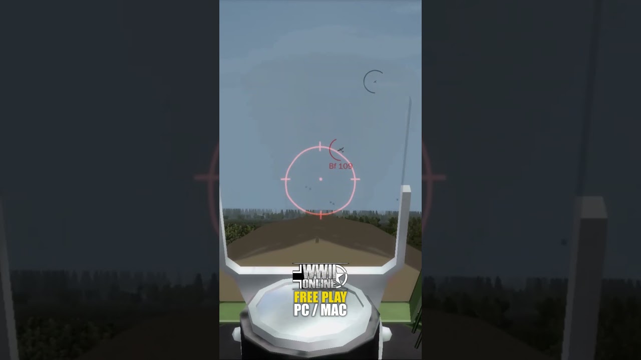 Bf-109 prop shredded by incoming Kittyhawk in WWII Online! 