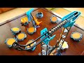 Marble run race asmr  trampoline boontrix set