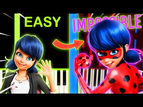 MIRACULOUS LADYBUG´S THEME from TOO EASY to IMPOSSIBLE