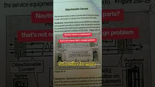 NEC 250 objectionable current explained #shorts #nec