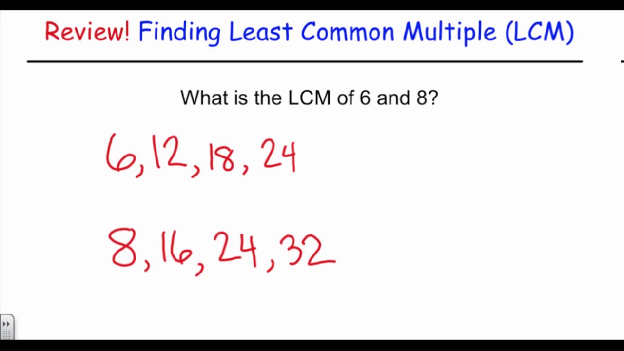 Finding the Least Common Denominator (Part 1) - YouTube