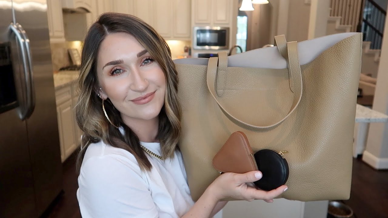 Cuyana SMALL Structured Leather Tote Review - by Kelsey Boyanzhu