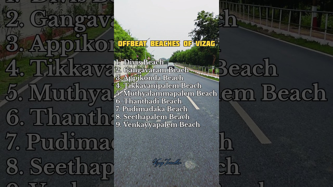 Offbeat beaches of Vizag. must share with your friends and ask them to visit all the beaches 😁