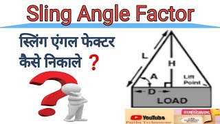Angle Factor Calculation For Rigging || What is Sling Angle Factor || Safety Knowledge || Load Angle