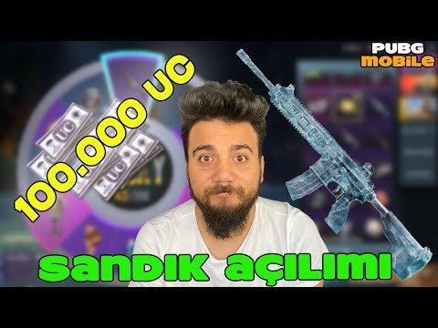 100.000 UC ile BUZ DİYARI M4 ÇIKARTILABİLİR Mİ? PUBG Mobile SANDIK AÇILIMI