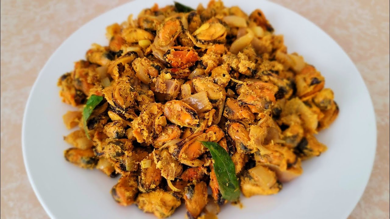 MUSSELS COCONUT Stir Fry/Kallumakkai Thoran Kerala Style/Tasty Seafood Recipe YouTube