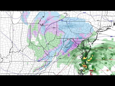 Snow in the forecast this week - YouTube