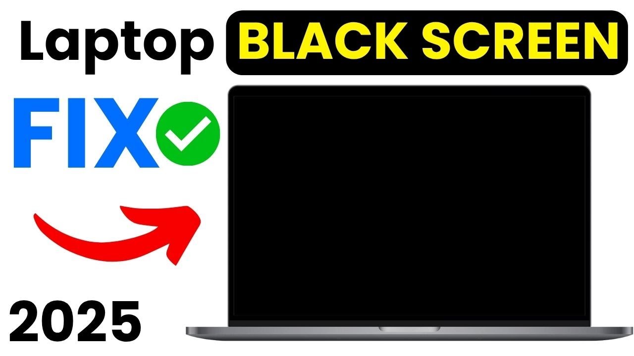 Laptop Black Screen Fix 🔥 | Computer Turns On But No Display | 2025 ...