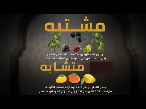 الفرق بين متشابه و مشتبه علم القرآن