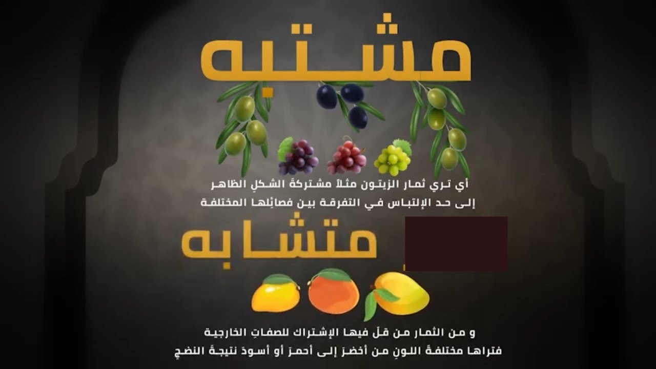 الفرق بين متشابه و مشتبه || علم القرآن