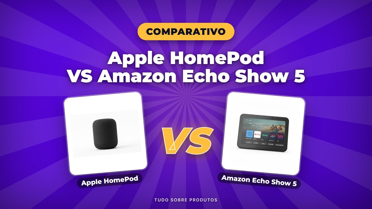 Capa: HomePod x Echo Show 5 (2026): A Batalha dos Smart Speakers!