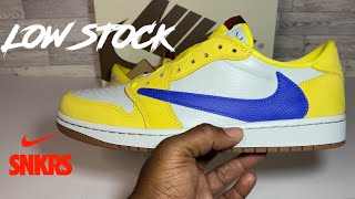 RESCHEDULED? TRAVIS SCOTT CANARY YELLOW JORDAN 1 LOW REVIEW W/ONFOOT FROM THE OTHER SIDE