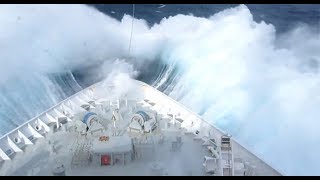 Cruise ship gets battered by huge monster wave in video